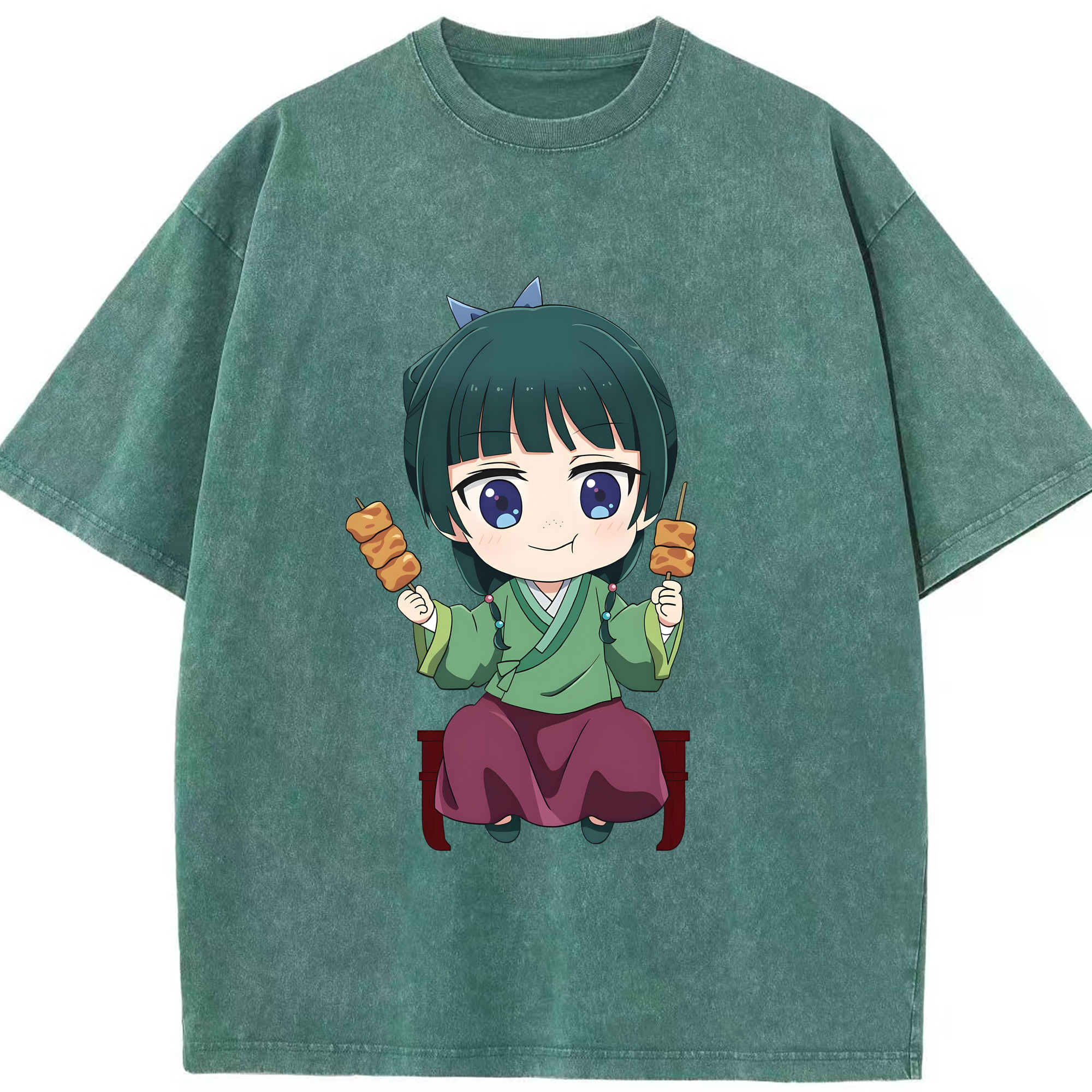 （画像用） 薬屋のひとりごと The Apothecary Diaries 綿100% ヴィンテージ風 半袖Tシャツ（フロントプリント）